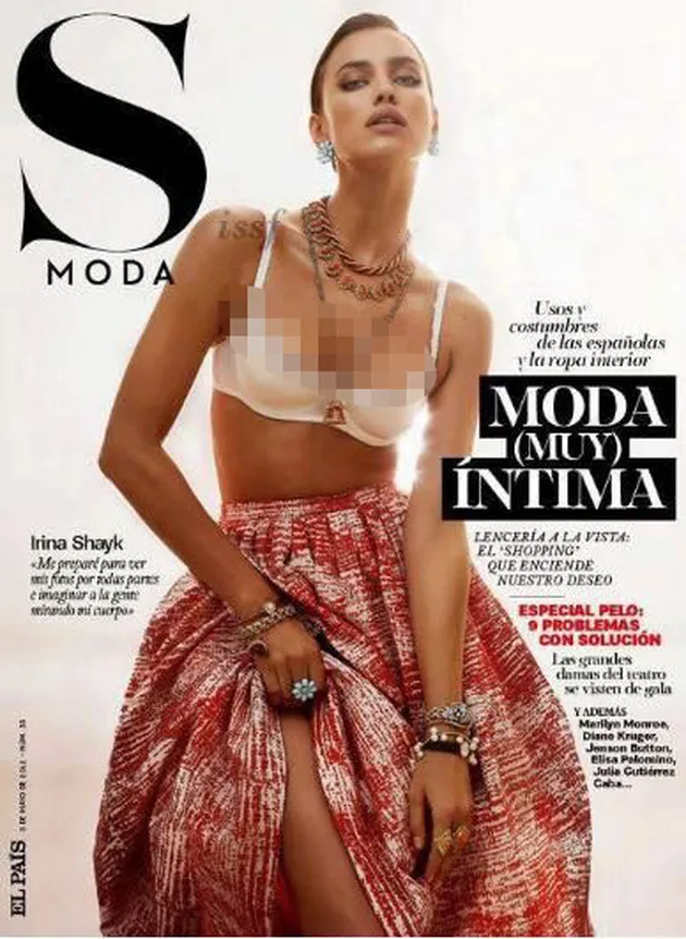 Pose Hot Irina Shayk di Cover Majalah