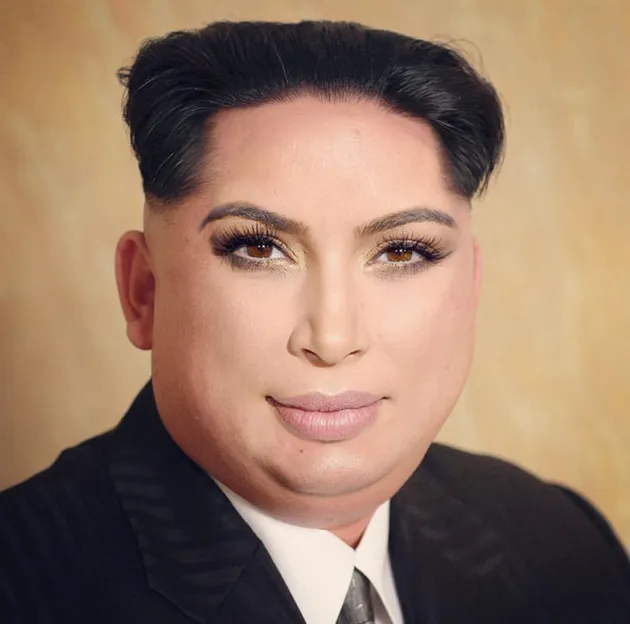 FOTO: Saat Wajah Kim Kardashian - Kim Jong Un Digabung, Kocak!