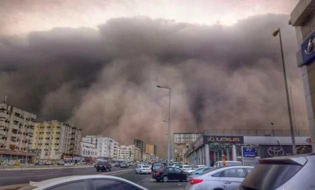 foto crane jatuh di Masjidil Haram - Mekah
