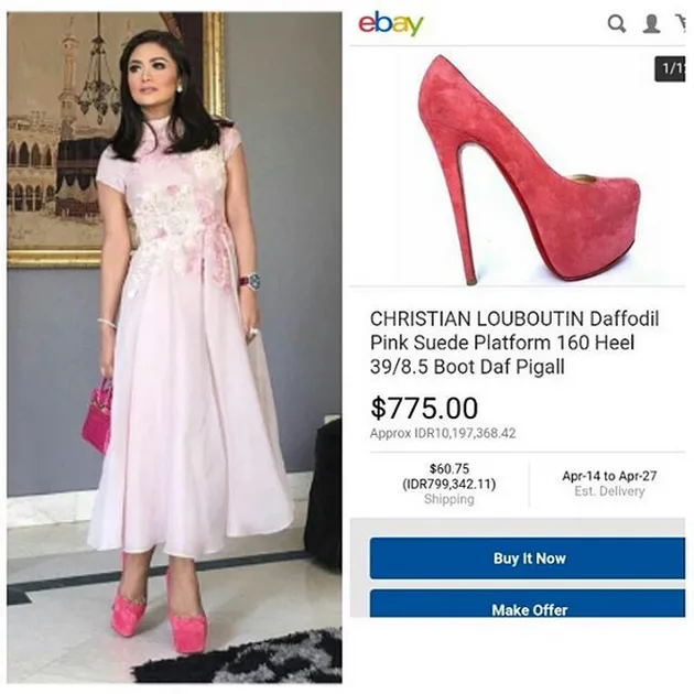 OOTD Mewah Krisdayanti di AS