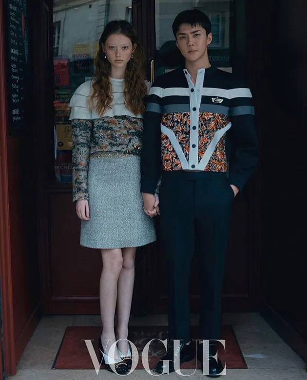 FOTO SEHUN EXO DAN MODEL CANTIK SARA GRACE, SO SWEET 