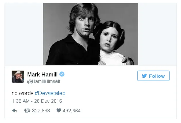 Carrie Fisher Meninggal