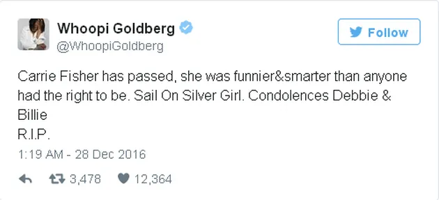 Carrie Fisher Meninggal