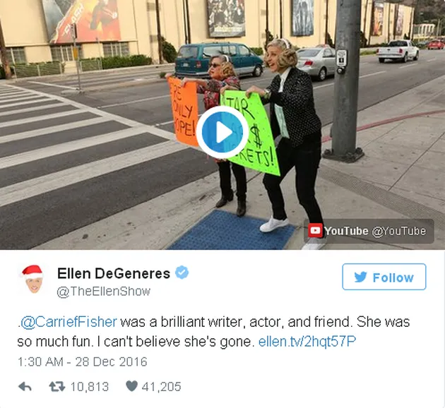 Carrie Fisher Meninggal