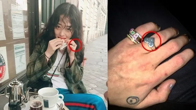 Belakangan fans menyadari jika postingan Instagram Sulli dan G-Dragon cukup mirip. Saat mantan member f(x) itu memamerkan foto sedang menikmati waktu santai di sebuah cafe, G-Dragon memposting foto tangannya. Keduanya diduga mengenakan cincin yang sama.