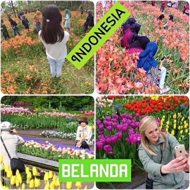 Taman Amaryllis Dirusak ABG Selfie