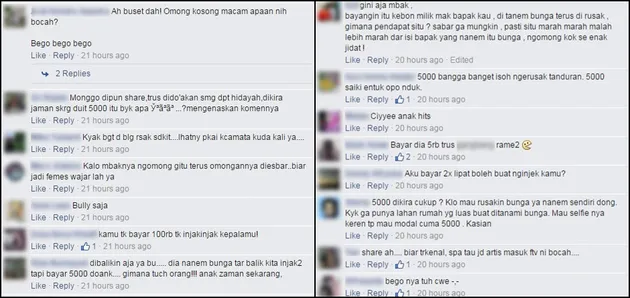 Taman Amaryllis Dirusak ABG Selfie