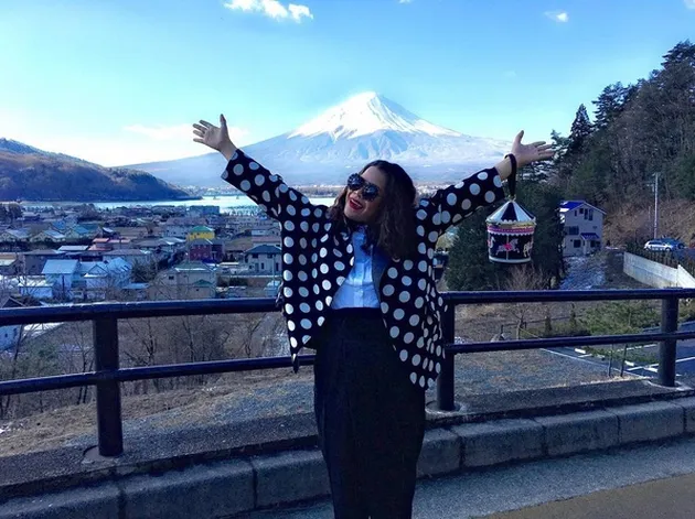 Okky Lukman liburan ke Jepang