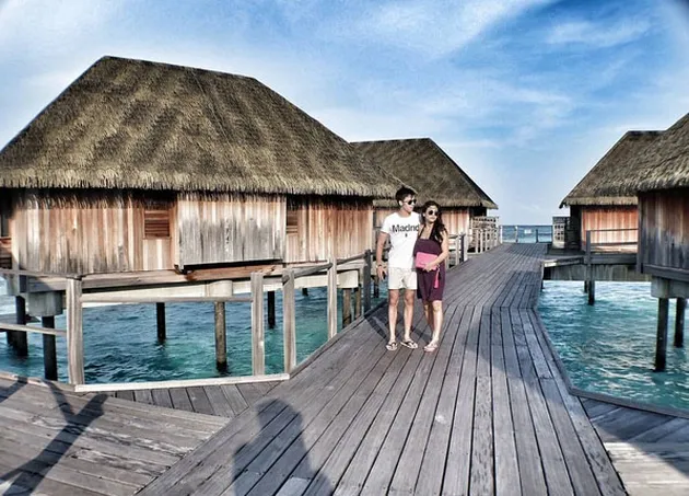 FOTO: Stefan William - Celine Liburan Eksotis ke Maldives!