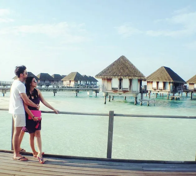FOTO: Stefan William - Celine Liburan Eksotis ke Maldives!