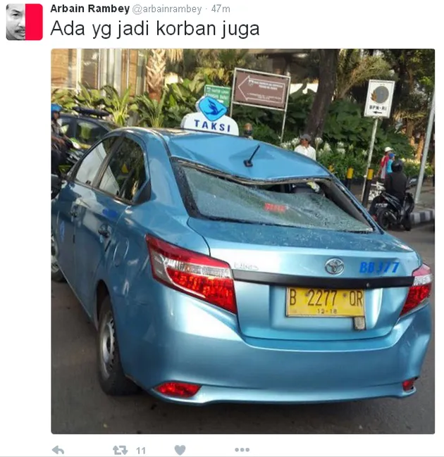 Foto Demo Taksi Jakarta