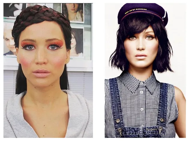 Bella Hadid Mirip Jennifer Lawrence