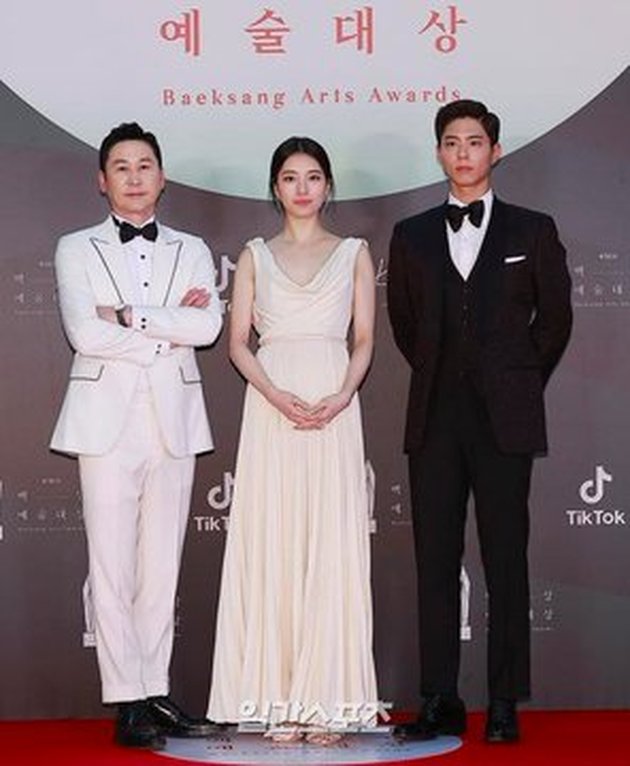 Photo of Suzy with Park Bo Gum on the Baeksang Awards Red Carpet, Longed for by Fans