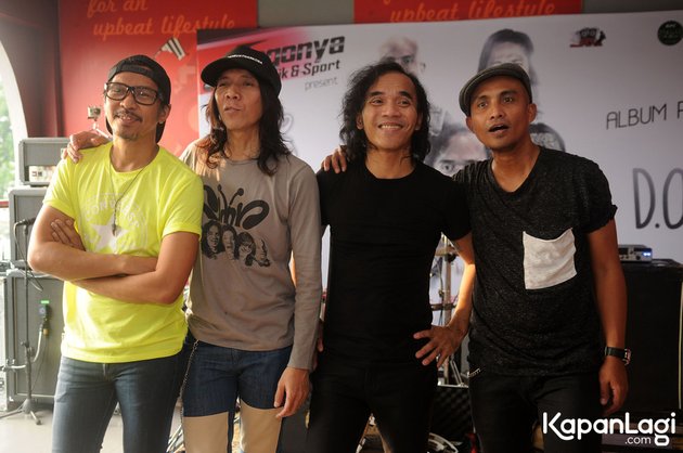 Slank merilis album terbaru mereka yang berjudul DOA pada Rabu (29/6), di KFC Lenteng Agung, Jakarta Selatan.