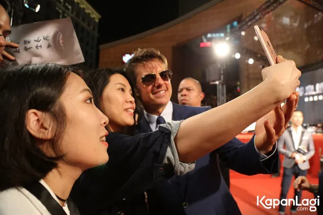Tom Cruise di Red Carpet THE MUMMY