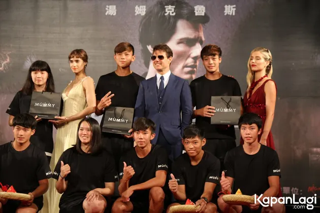 Tom Cruise di Red Carpet THE MUMMY