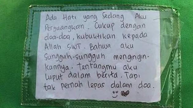 Tulisan driver ojol