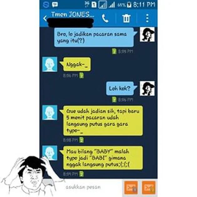 foto-foto typo pesan dan salah tulis