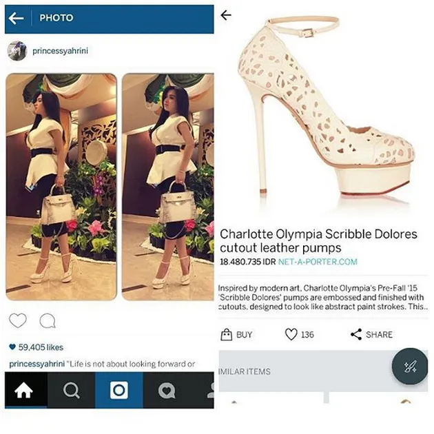 Sepatu Mahal Syahrini