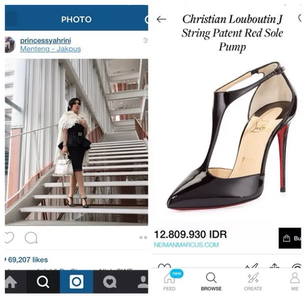 Sepatu Mahal Syahrini