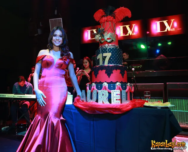 foto ulang tahun Aurel Hermansyah