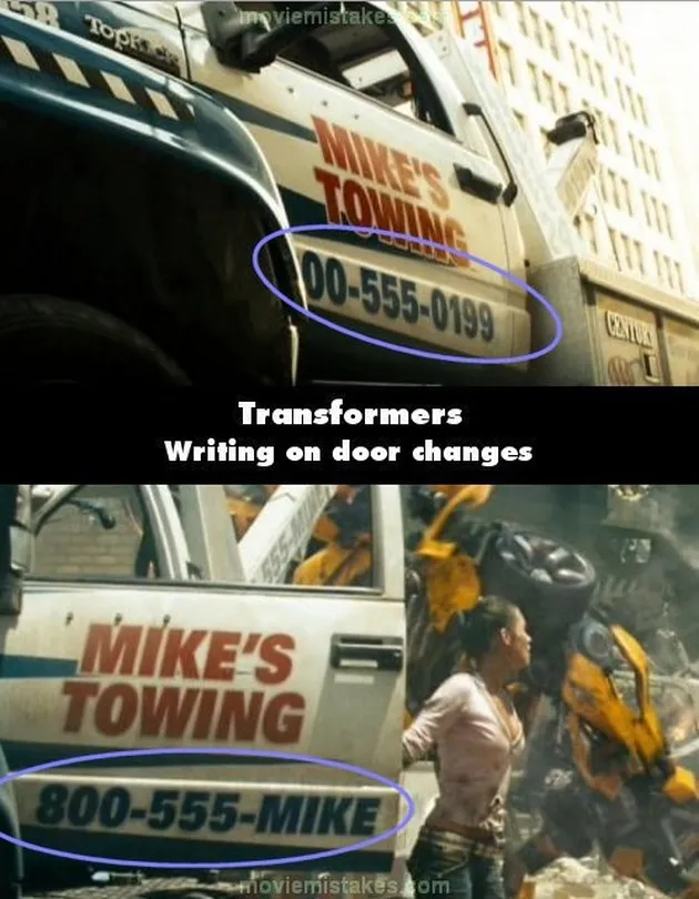 bloopers, kesalahan film transformers, transformers terbaru