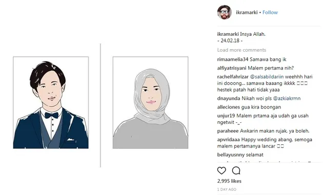 ikram marki menikah