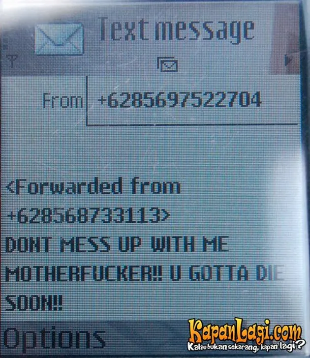 Teror SMS