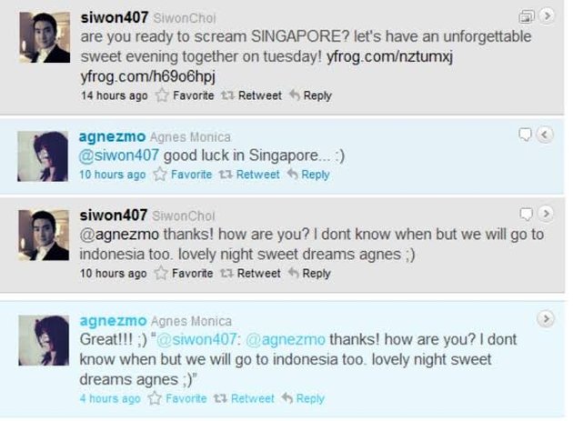 Hello In His Time, Choi Siwon and Agnez Mo's Interaction on Twitter That Made Them Prayed for a Match