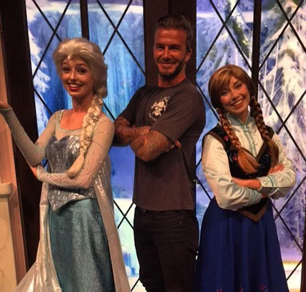 Liburan keluarga David Beckham