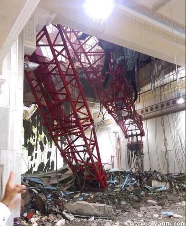 Tragedi Crane Jatuh di Mekkah