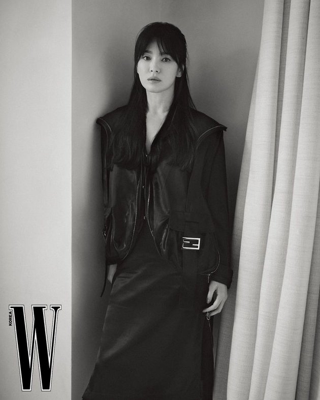 Song Kyo's Latest Photoshoot with W Korea at Fendi Milan Fashion Week 2023, Looking Beautiful with Long Hair