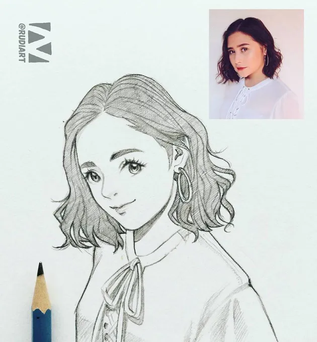 Anime artis Indonesia karya @rudi1097