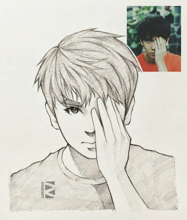 Anime artis Indonesia karya @rudi1097
