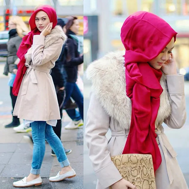 Indah Nada Puspita Fashion Blogger Hijaber Yang Super Stylish Kapanlagi Com
