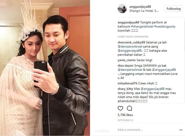dewi perssik, angga wijaya
