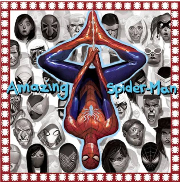 AMAZING SPIDERMAN ini adalah karya Mike Del Mundo. Terdapat dalam album MIDNIGHT MARAUDERS milik A Tribe Called Quest.