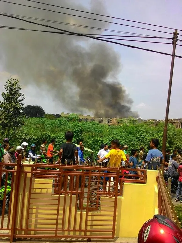 pesawat Hercules jatuh di Medan
