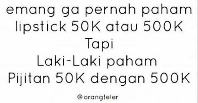 meme beda lipstik 50k dan 500k