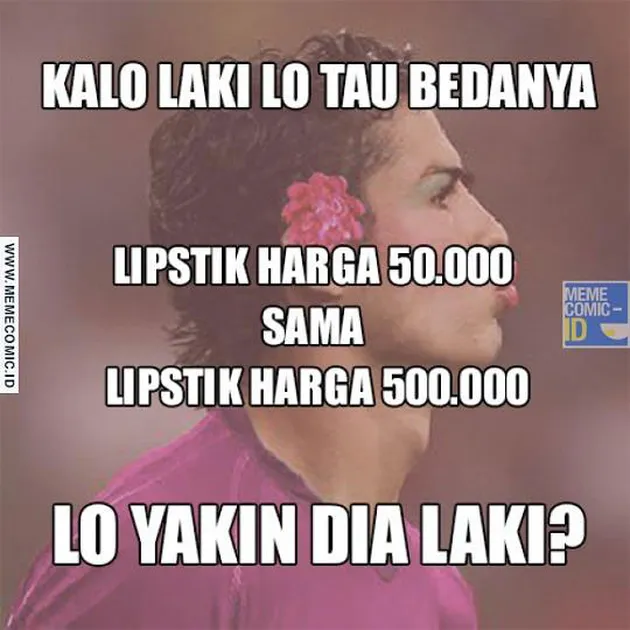 meme beda lipstik 50k dan 500k