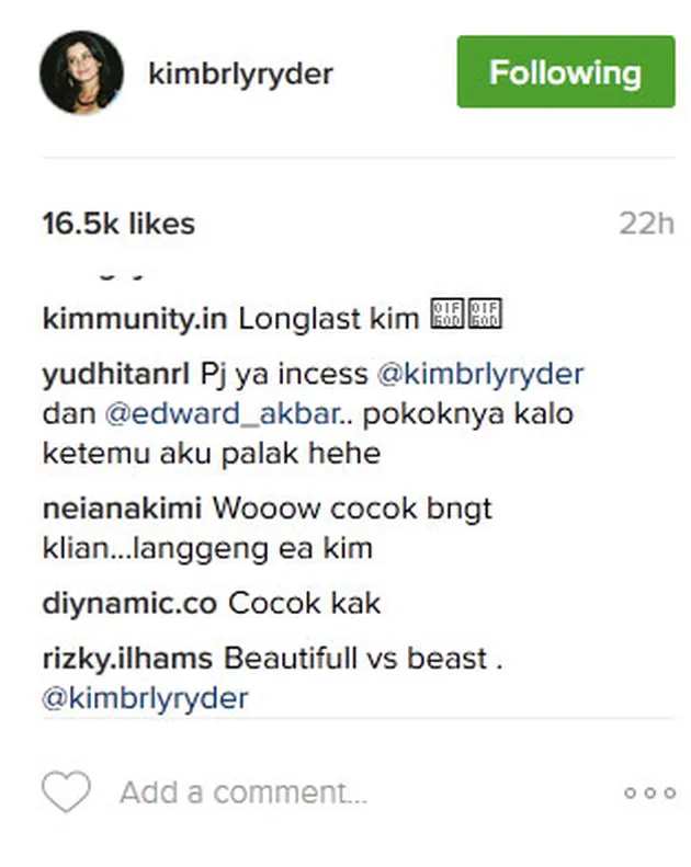 Kimberly Ryder &amp; Edward Akbar Pacaran?