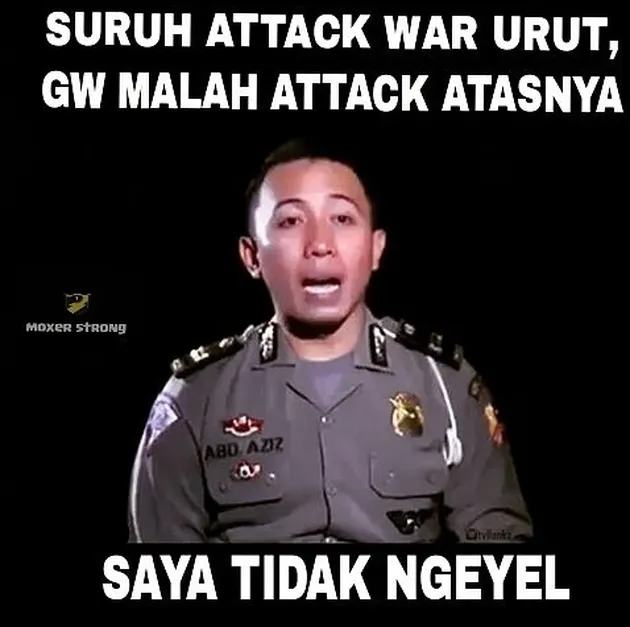 meme polisi saya tidak ngeyel