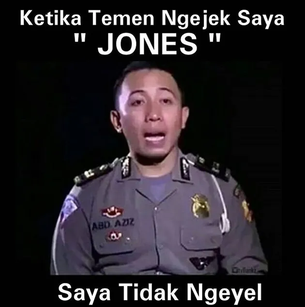 meme polisi saya tidak ngeyel