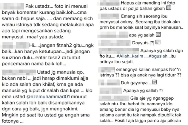 Foto istri ustad Riza