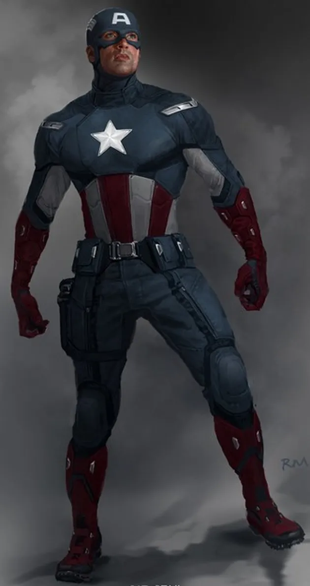 kostum captain america, perubahan kostum captain america