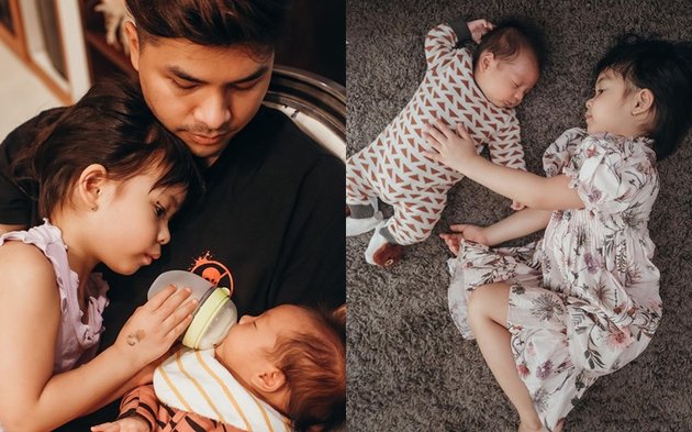 Being a Big Sister, Here are the Series of Photos Showing Nastusha's Affection for Baby Dante