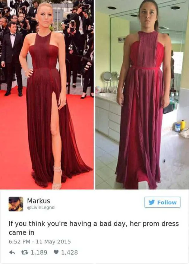 gaun, dress fail, gaun online, beli gaun online, beli dress online nggak sesuai ekspektasi
