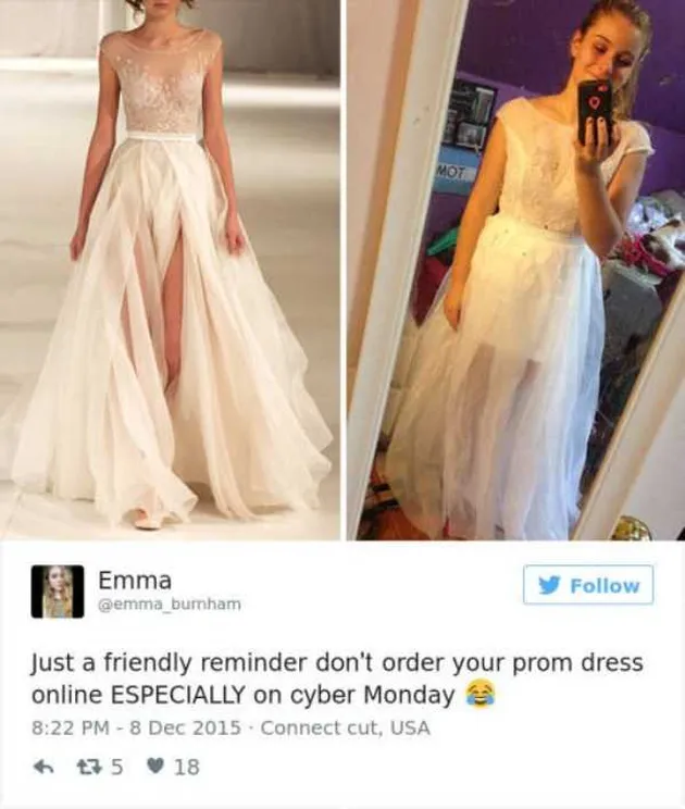 gaun, dress fail, gaun online, beli gaun online, beli dress online nggak sesuai ekspektasi