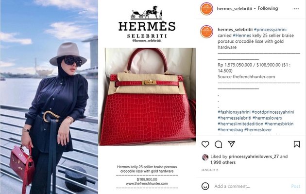Away from the Spotlight During Vacation to Singapore, Here are 7 Photos of Syahrini's Collection and the Prices of Hermes Bags She Brings Everywhere - Some Reach 1.3 Billion