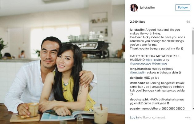 JOE TASLIM ULTAH, DAPAT HADIAH DARI BUNGA CITRA LESTARI 